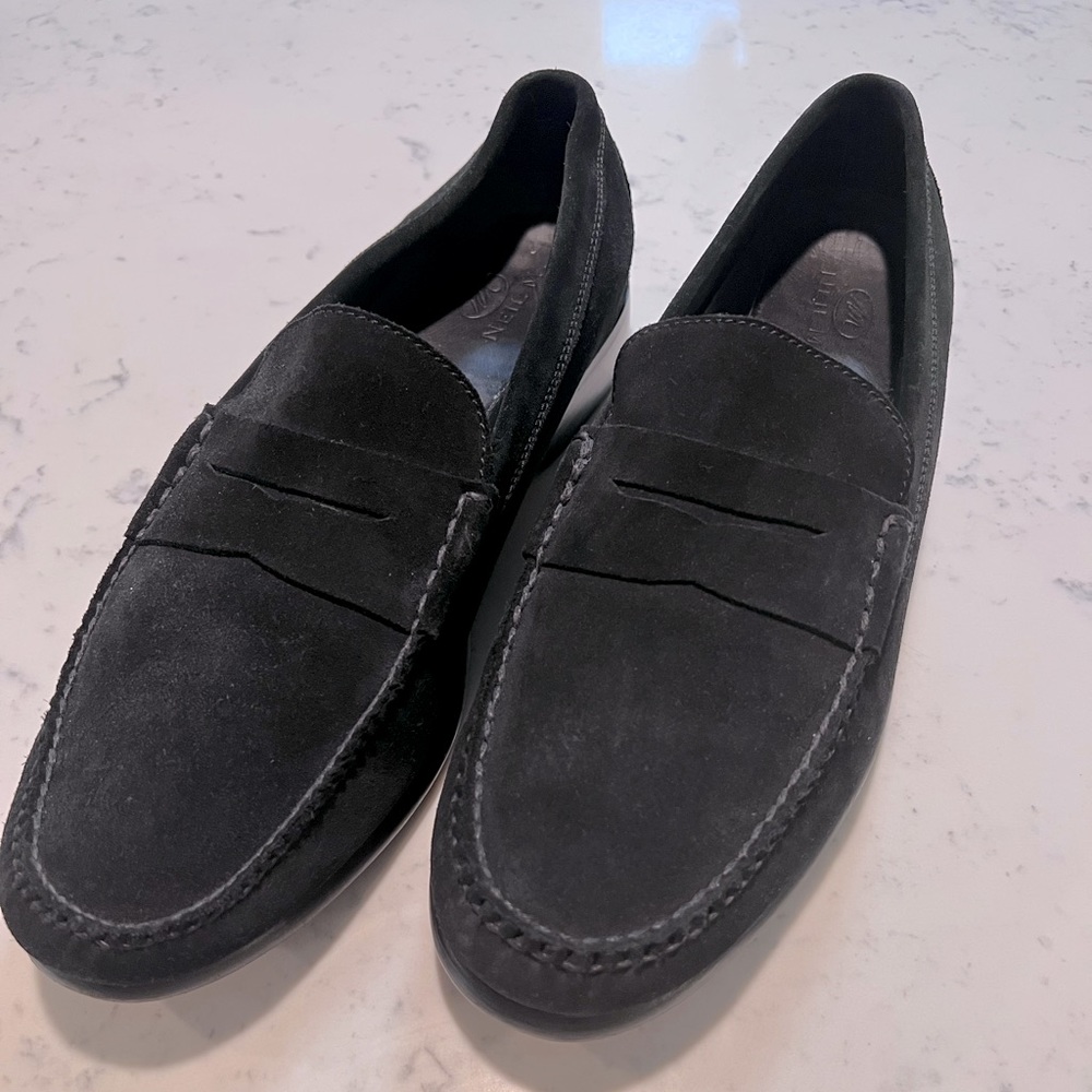 🔥Neil M | Black suede loafers | size 14 M | Leather